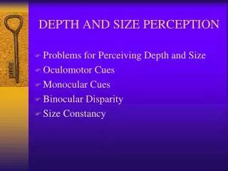 Ppt Binocular Vision And The Perception Of Depth Powerpoint