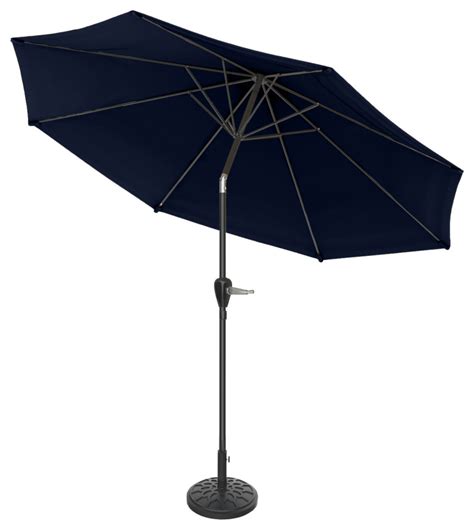 Patio Umbrella With Auto Tilt 10ft Easy Crank Outdoor Umbrella Vented Canopy 120 X 120