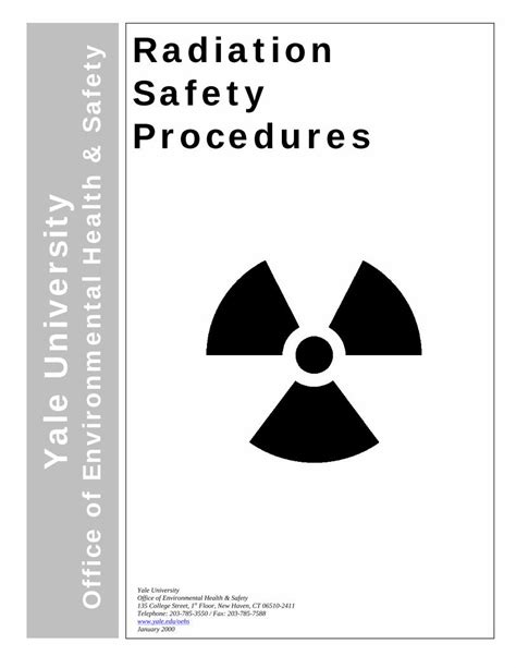 Pdf Radiation Safety Proceduresehs Yale Edu Sites Default Files Files