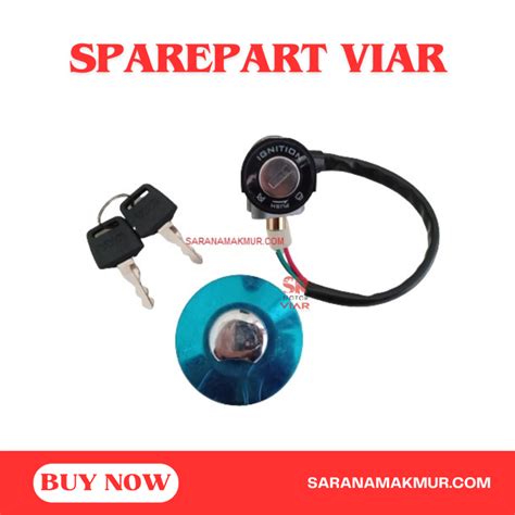 Jual Sparepart Viar Tutup Tangki Kunci Kontak Viar Roda Tiga Karya