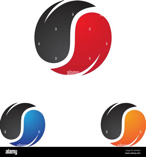 Yin Yang Icon Vector Template Stock Vector Image Art Alamy