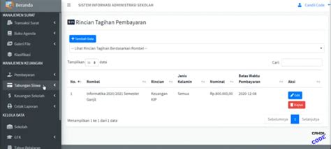 Source Code Gratis Aplikasi Keuangan Sistem Administrasi Sekolah