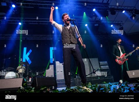 Singer Ricky Wilson Of Kaiser Chiefs As The Band Performs At