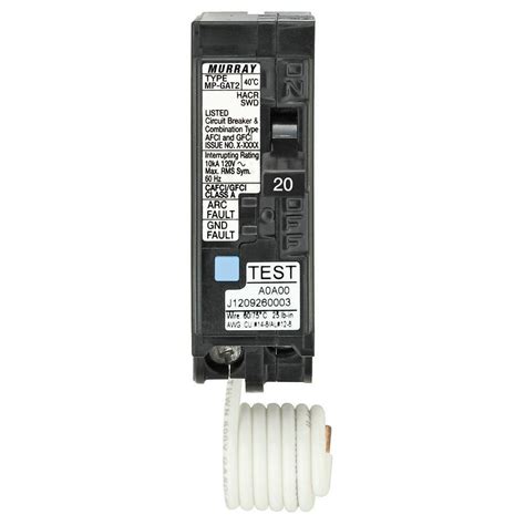 Murray 20 Amp Afcigfci Dual Function Circuit Breaker Mp120dfp The