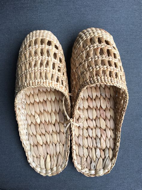 Slipper Handmade Slippers Weaving Slippers Grass Slippers Etsy Uk