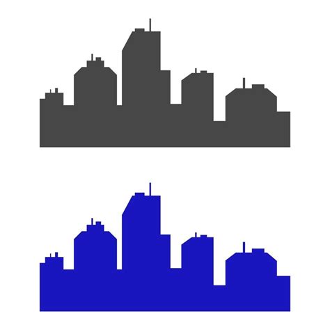 City Skyline Illustrated On White Background 3371335 Vector Art At Vecteezy