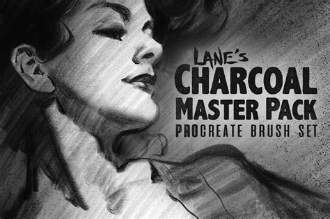 The Charcoal Master Pack Procreate Brush Set Design Cuts