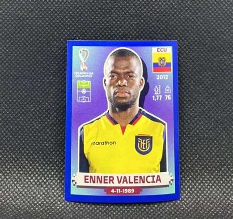 ENNER VALENCIA BLUE Panini FIFA World Cup Qatar 2022 Stickers ECU 20