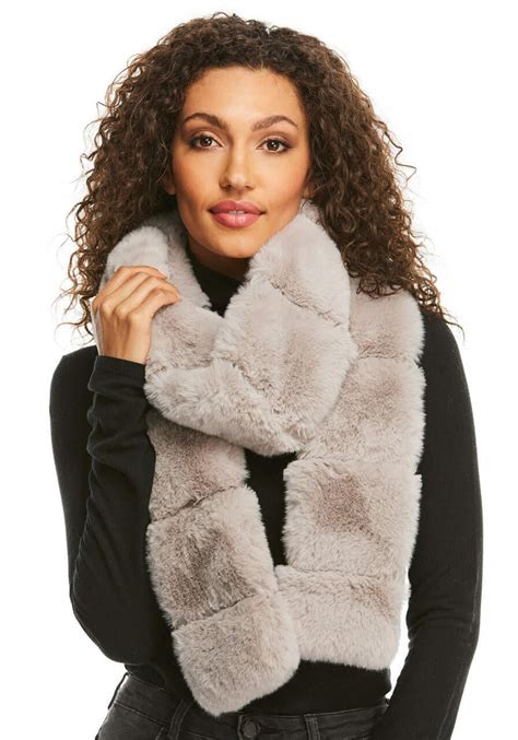 Posh Dove Faux Fur Scarf Melizainteriorsinc