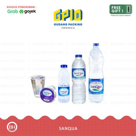 Jual GOSEND GRAB SANQUA Air Mineral Cup Botol 240 330 600