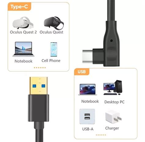 Cable De Enlace Usb A Usb C De Pies Para Oculus Quest Env O Gratis