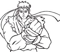 Ryu Coloring Pages Coloring Cool