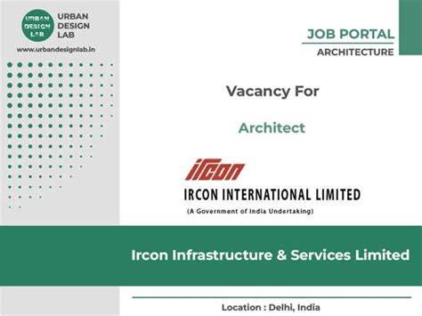 Architect | Ircon Infrastructure & Services Limited