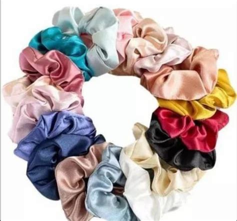 Marvelous Trending Excellent Quality Pure Silk Satin Scrunchies For