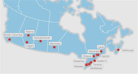 Universities In Canada Map - Lucia Rivalee