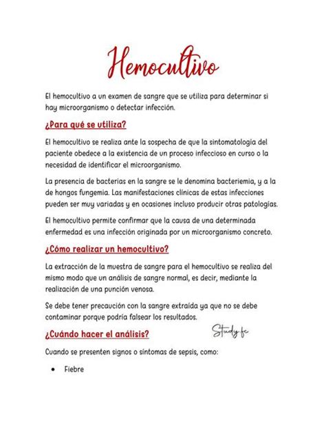 Hemocultivo Tens Study Fc UDocz