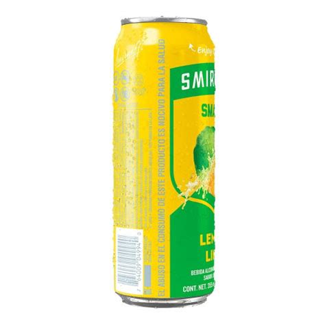 Bebida alcohólica preparada Smirnoff Smash sabor lima limón 355 ml