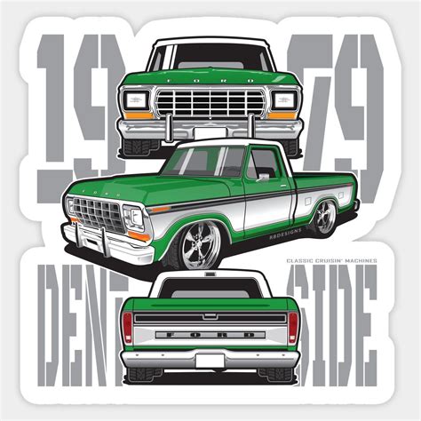 1979 Dentside Truck Collage By Rbdesigns Truck Design Trucks Ford