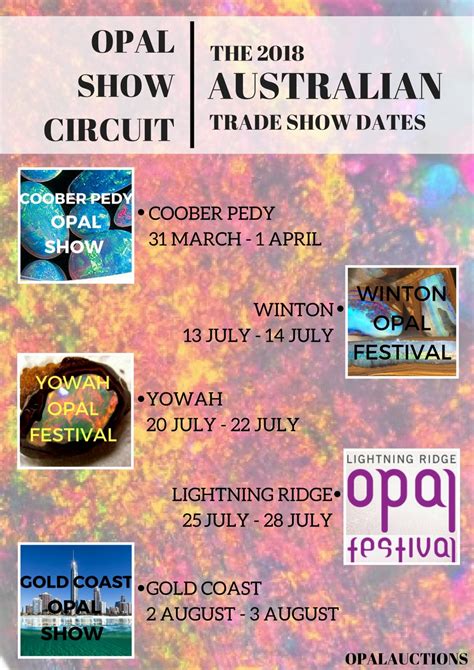 Opal Festivals And Opal Shows In Australia