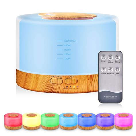 Ml U Ltrasonic Acoustic Air Humidifier Aroma Diffuser Mist Maker Bt