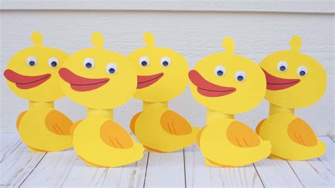 Five Little Ducks And Mother Duck Craft Super Simple