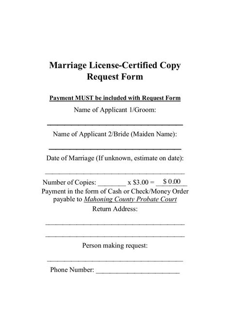 Marriage License Certified Copy Request Form Fill And Sign Online With Lumin