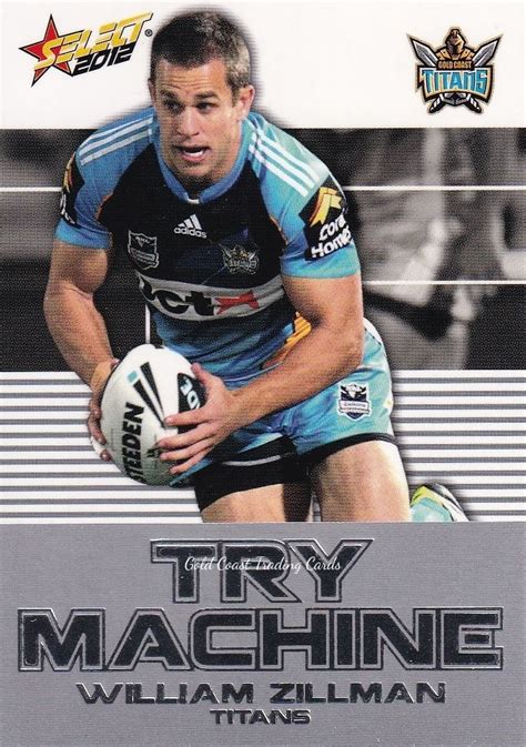 Nrl Champions Try Machine Tm Will Zillman Gold Coast Titans