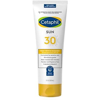 Cetaphil Sheer Mineral Protetor Solar Para Rosto E Corpo On As