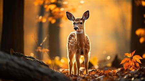 Premium AI Image | Wildlife in Autumn Capturing Animals Amidst the Fall ...