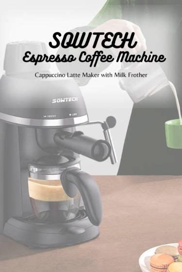 SOWTECH Espresso Coffee Machine Cappuccino Latte Maker 3 5 Bar 1 4 Cup