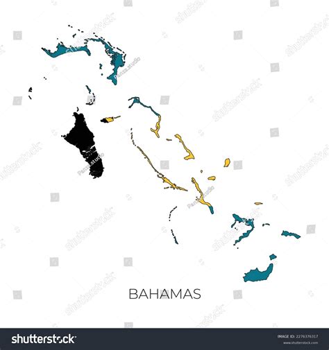 Bahamas Map Flag Detailed Silhouette Vector Stock Vector Royalty Free