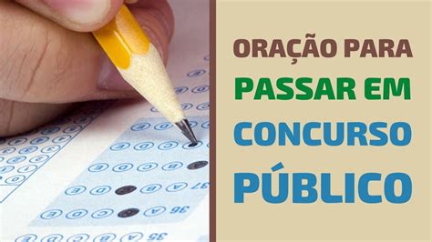 Ora O Para Passar Em Concurso