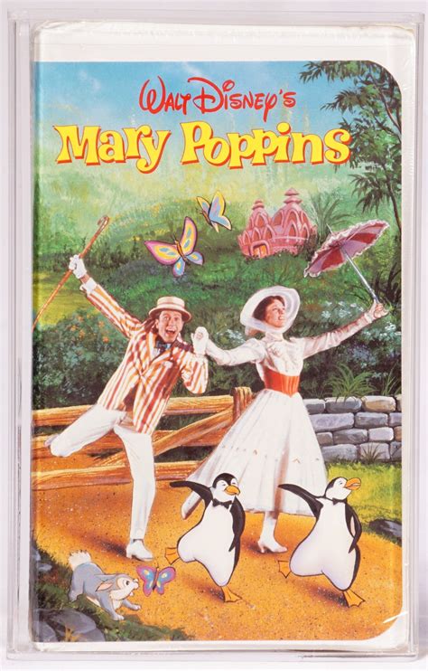 Disney Vhs Mary Poppins Masterpiece Collection With Case Off