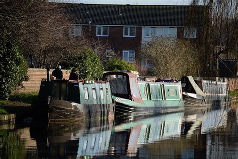 Canal Narrowboats Moorings At Burscough Bridge Robert Yelland Leeds