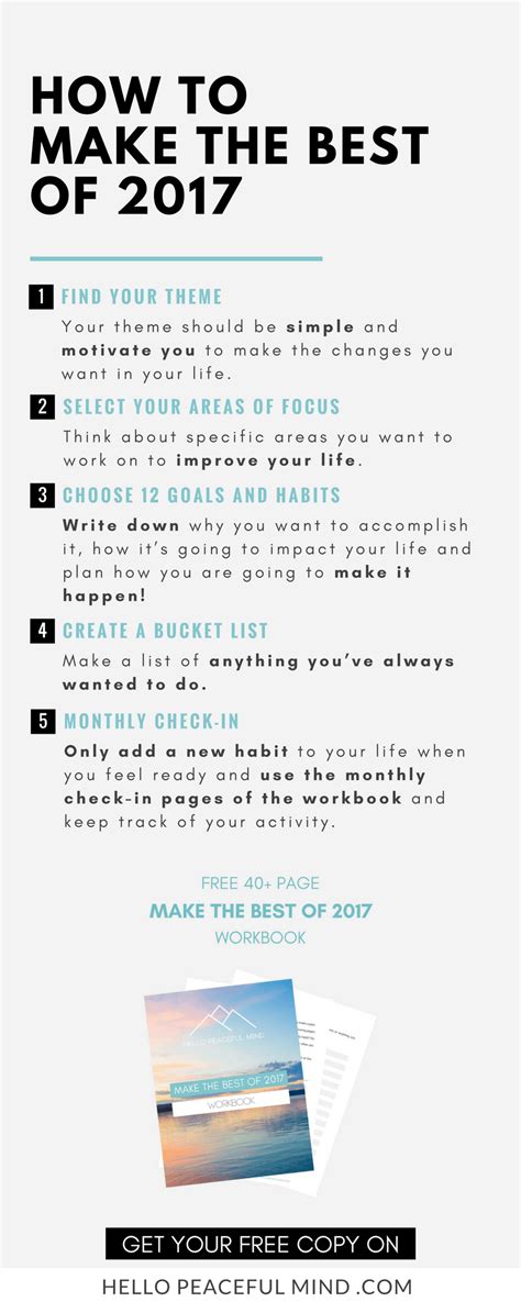 Infographic_2017_goals - Hello Peaceful Mind