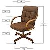 Amazon Caster Chair Company Casual Rolling Caster Dining Chair