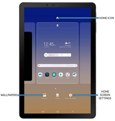 Samsung Galaxy Tab S4 T837A Learn Customize The Home Screen AT T