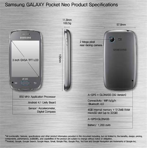 Samsung Galaxy Star, Galaxy Pocket Neo specs,price and release date ...