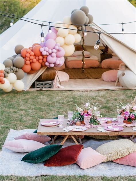 Boho Chic Glamping Party A Rentable Tent Experience Glamping Party