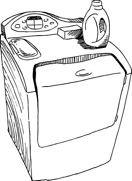 Vintage Washing Machine Drawings Illustrations Royalty Free Vector