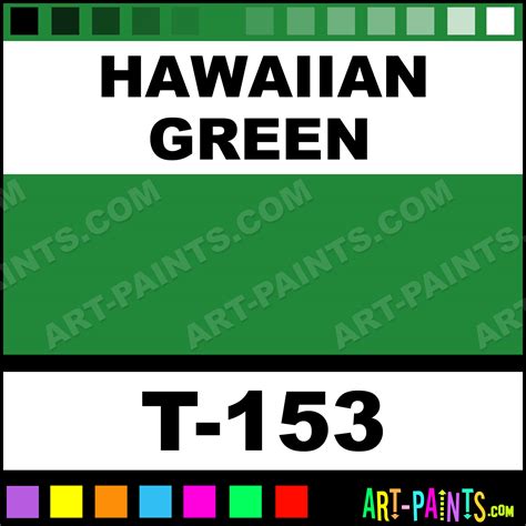 Hawaiian Green Transparent Airbrush Spray Paints - T-153 - Hawaiian ...