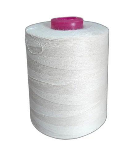 Ply White Cotton Thread For Textile Industry Count At Rs