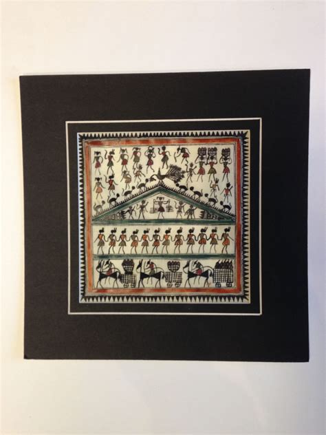 Frameable Warli Art Painting On Silk In 2021 Art Painting Silk