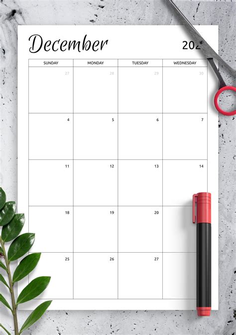 Monthly Calendar Template Pdf - Free Sample, Example & Format Templates ...