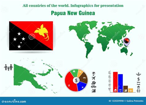 Papua New Guinea. All Countries of the World Stock Illustration ...