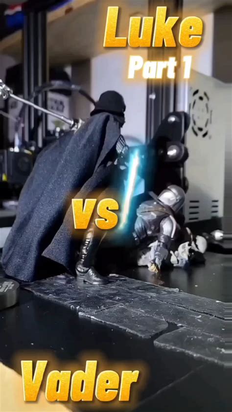 Star Wars Luke Vs Darth Vader Stopmotion R Stopmotion