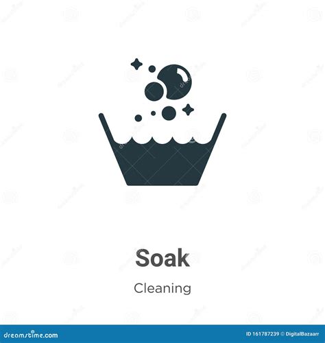 Soak Vector Icon On White Background Flat Vector Soak Icon Symbol Sign