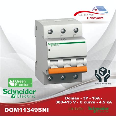 Jual Promo Mcb Phase Ampere P A Pole Schneider Domae Original