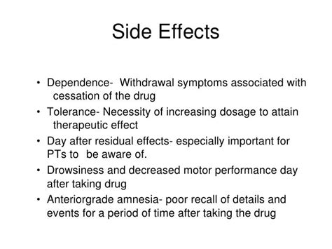 Sedatives Hypnotics Affective And Antipsychotic Medications For Odl