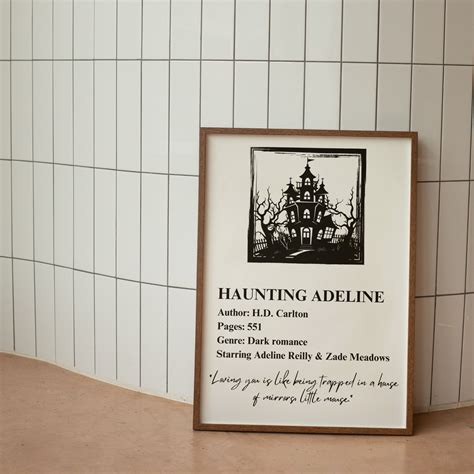 Haunting Adeline Merch, Haunting Adeline Poster, Book Wall Art, PNG ...